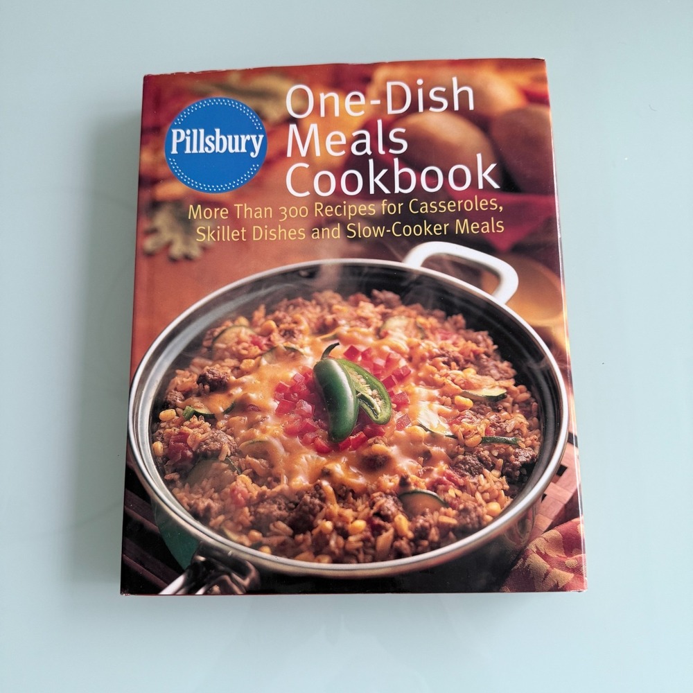 PILLSBURY One Dish Meals Cookbook: Potter: 1st Edition 1st Printing 1999 H/C D/J